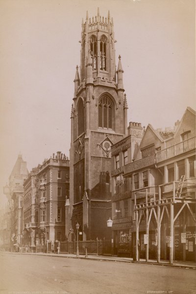 St Dunstans Church, Fleet Street, Londen door English Photographer